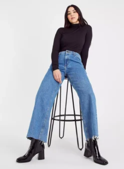 Black Slim Fit Roll Neck Top 10 -Cheap Zest Garb Store tuc143152431 Black R Z002A