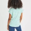 Green Stripe Drop Hem T-Shirt 16 2 Green Stripe Drop Hem T-Shirt 16 -Cheap Zest Garb Store tuc143219245 Green R Z004A