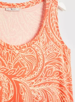 Orange Paisley Print Sleeveless Top 16 -Cheap Zest Garb Store tuc143225119 Orange R Z004A