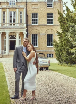 White V-Neck Plisse Dress 14