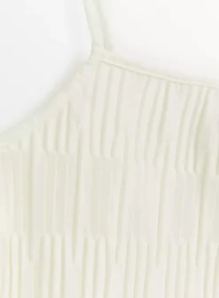 White Square Neck Plisse Cami 8 11 White Square Neck Plisse Cami 8 -Cheap Zest Garb Store tuc143261671 White R Z005A