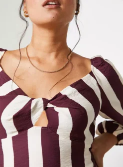 For All The Love Stripe Printed Twist Front Top 16 11 For All The Love Stripe Printed Twist Front Top 16 -Cheap Zest Garb Store tuc143283175 Multi20Coloured R Z002A