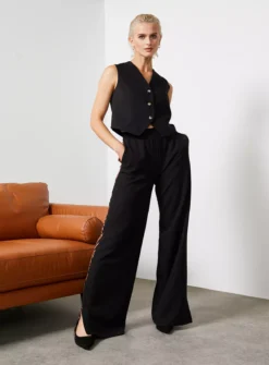 For All The Love Black Printed Side Stripe Wide Leg Trouser 6 12 For All The Love Black Printed Side Stripe Wide Leg Trouser 6 -Cheap Zest Garb Store tuc143286018 Black R Z006A