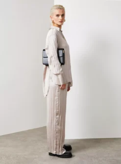 For All The Love Brown Crushed Floaty Satin Co-ord Wide Leg 16 -Cheap Zest Garb Store tuc143288030 Brown R Z004A