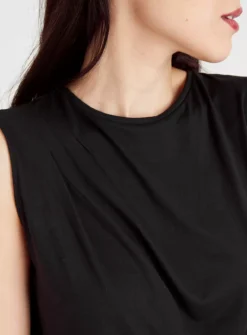 Black High Neck Shell Top 8 -Cheap Zest Garb Store tuc143288161 Black R Z003A