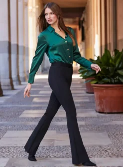 SOSANDAR Bandage Sculpting Kickflare 16R 11 SOSANDAR Bandage Sculpting Kickflare 16R -Cheap Zest Garb Store tuc143297796 Black R Z002A