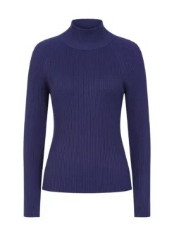 VOGUE WILLIAMS Navy Rib Knit Top L -Cheap Zest Garb Store tuc143304061 Navy R Z003A 1