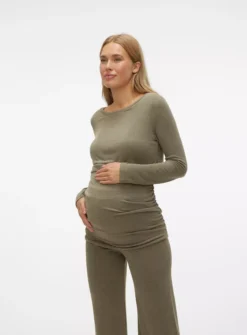 MAMALICIOUS Carine June Long Sleeve Top XXL -Cheap Zest Garb Store tuc143306744 Green R Z003A