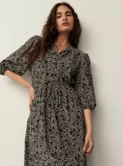 FINERY Black Crosshatch Rosie Dress 20 -Cheap Zest Garb Store tuc143316125 Black R Z003A