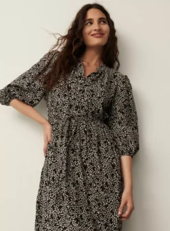 FINERY Black Crosshatch Rosie Dress 20 -Cheap Zest Garb Store tuc143316125 Black R Z004A