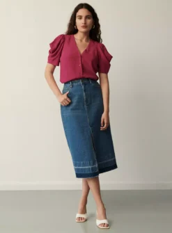 FINERY Jan Blouse 18 -Cheap Zest Garb Store tuc143321055 Pink R Z005A