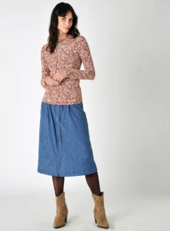 BURGS Carey Printed Jersey Top 10