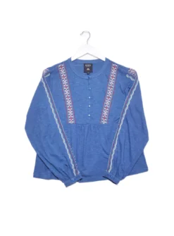 BURGS Meshaw Emd Smock Top 8 9 BURGS Meshaw Emd Smock Top 8 -Cheap Zest Garb Store tuc143327561 Blue R Z005A