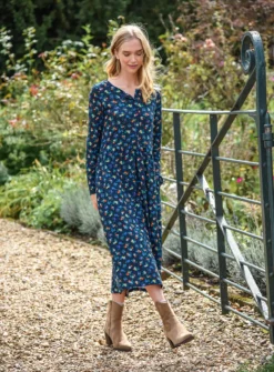 BURGS Hannafore Jersey Midi 18 12 BURGS Hannafore Jersey Midi 18 -Cheap Zest Garb Store tuc143329225 Navy R Z006A