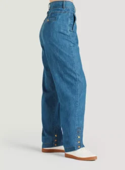 THOUGHT Asterope Organic Cotton Chambray Tapered Trouser 10 9 THOUGHT Asterope Organic Cotton Chambray Tapered Trouser 10 -Cheap Zest Garb Store tuc143349242 Blue R Z003A