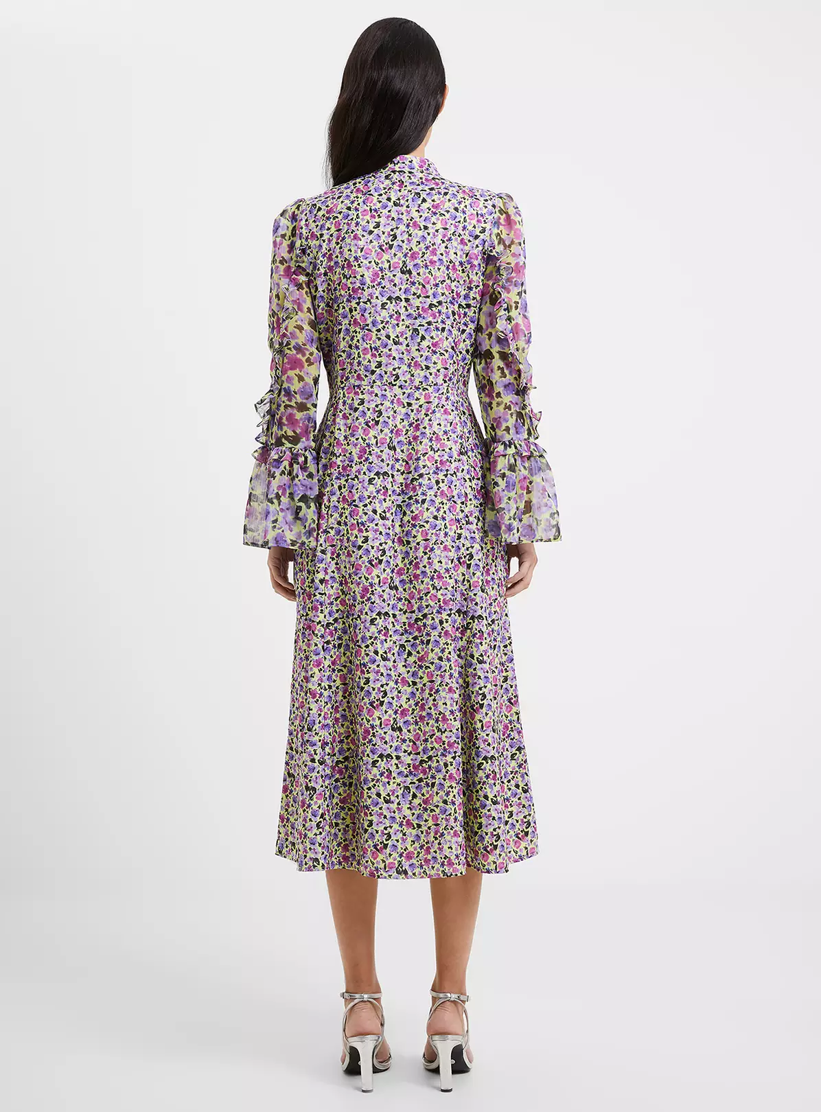 FRENCH CONNECTION Alezzia Ely Jacquard Mix Dress 6 5 FRENCH CONNECTION Alezzia Ely Jacquard Mix Dress 6 - Image 3