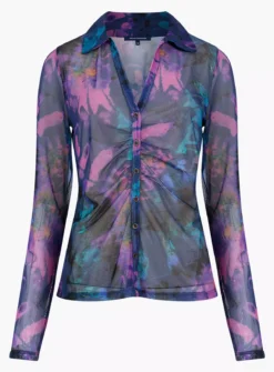 FRENCH CONNECTION Toni Mesh Gabriela Top XS