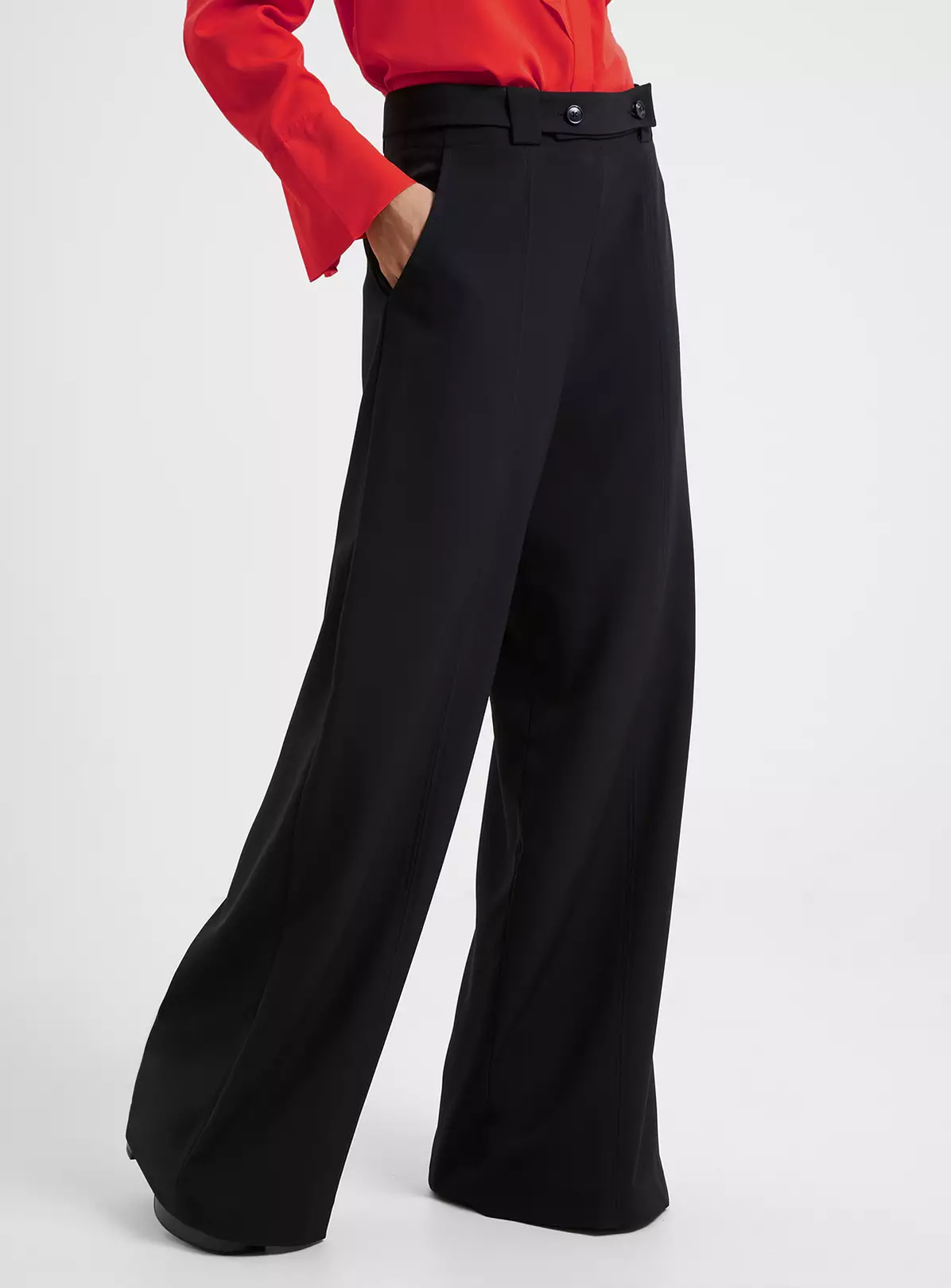 FRENCH CONNECTION Echo Crepe Full Length Trouser 18 5 FRENCH CONNECTION Echo Crepe Full Length Trouser 18 - Image 3