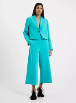 FRENCH CONNECTION Echo Crepe Culotte 16 -Cheap Zest Garb Store tuc143406497 Teal R Z002A