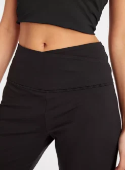 Active Black Wide Leg Yoga Pants L
