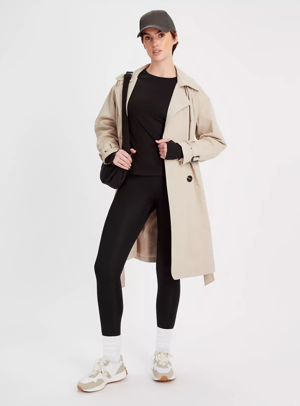 Active Black Long Sleeve Thumbhole TopL 4 Active Black Long Sleeve Thumbhole TopL - Image 2