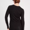 Active Black Long Sleeve Thumbhole TopL -Cheap Zest Garb Store tuc143417401 Black R Z004A 1