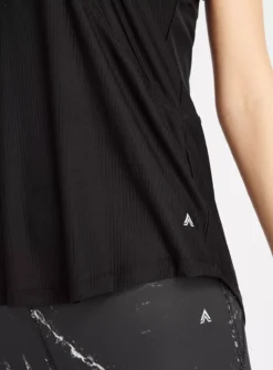 Active Black Dropped Hem VestL -Cheap Zest Garb Store tuc143418623 Black R Z003A 1