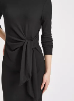 Black Tie Detail Jersey Dress 22 8 Black Tie Detail Jersey Dress 22 -Cheap Zest Garb Store tuc143439070 Black R Z003A