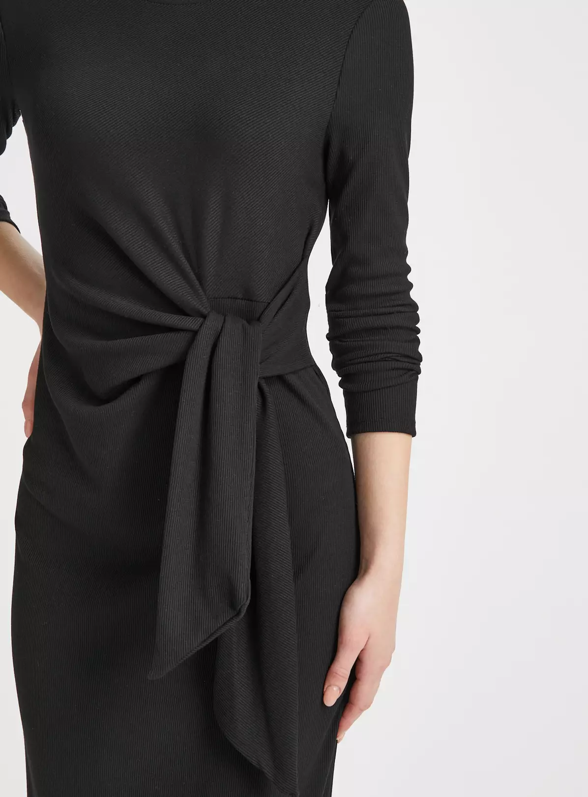 Black Tie Detail Jersey Dress 22 5 Black Tie Detail Jersey Dress 22 - Image 3