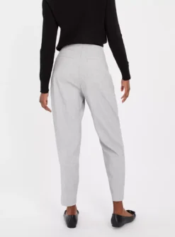 Charcoal Grey Pleated Tapered Trousers 22L -Cheap Zest Garb Store tuc143466191 Charcoal R Z004A