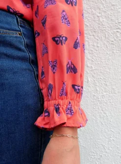 ANORAK Night Butterfly Cherry Top 20 -Cheap Zest Garb Store tuc143481374 Coral R Z003A