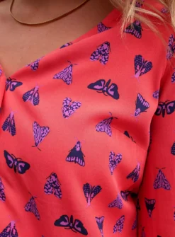 ANORAK Night Butterfly Cherry Top 20 -Cheap Zest Garb Store tuc143481374 Coral R Z004A