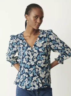 FINERY Cathy Top 16 -Cheap Zest Garb Store tuc143490650 Blue R Z001A