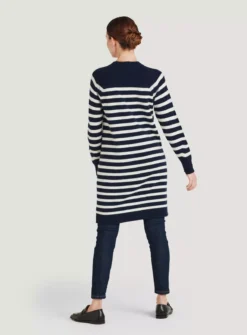 THOUGHT Celaeno Striped Lambswool Knitted Dress 8 -Cheap Zest Garb Store tuc143542624 Navy R Z002A 1