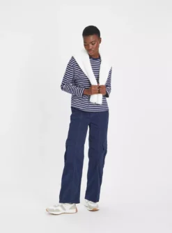 Navy Stripe Boxy Fit Top 10