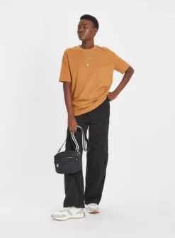 Tan Oversized Slub T-Shirt 14 -Cheap Zest Garb Store tuc143562191 Tan R Z002A