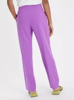 Purple Straight Leg Coord Trousers 18L -Cheap Zest Garb Store tuc143598935 Purple R Z004A