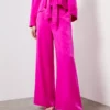 For All The Love Pink Satin Wide Leg Co-ord Trouser 18 -Cheap Zest Garb Store tuc143612881 Pink R Z001A