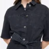 Black Denim Midi Shirt Dress 6 -Cheap Zest Garb Store tuc143638618 Black R Z003A