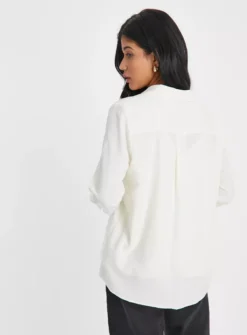 Cream Shirt & Cami Top Set 24 -Cheap Zest Garb Store tuc143657907 White R Z004A