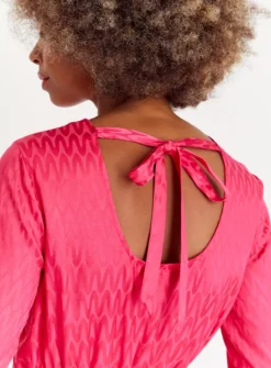 Pink Jacquard Satin Mini Dress 24 -Cheap Zest Garb Store tuc143677457 Pink R Z003A