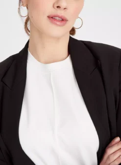 White Oversized Ponte T-Shirt 24 -Cheap Zest Garb Store tuc143687129 White R Z003A