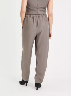 Brown Pintuck Tailored Trousers 20R -Cheap Zest Garb Store tuc143706828 Brown R Z004A 1