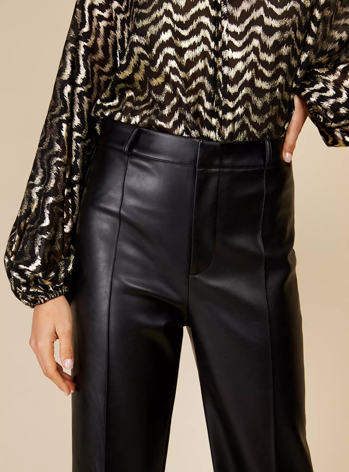 VOGUE WILLIAMS Black Pu Trousers 18 7 VOGUE WILLIAMS Black Pu Trousers 18 - Image 5