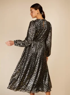 VOGUE WILLIAMS Black Foil Midaxi 18 12 VOGUE WILLIAMS Black Foil Midaxi 18 -Cheap Zest Garb Store tuc143711361 Black R Z004A