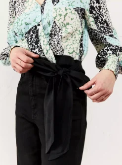 EVERBELLE Patched Print Tie Wrap Top 16 -Cheap Zest Garb Store tuc143731177 Multi20Coloured R Z002A