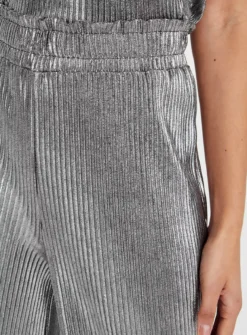 Metallic Grey Wide Leg Trousers 22 9 Metallic Grey Wide Leg Trousers 22 -Cheap Zest Garb Store tuc143737173 Grey R Z003A