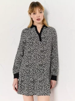 EVERBELLE Dots Floral Print Mini Shirt Dress 22 9 EVERBELLE Dots Floral Print Mini Shirt Dress 22 -Cheap Zest Garb Store tuc143737771 Multi20Coloured R Z003A