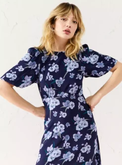 EVERBELLE Trio Floral Morocain Back Bow Dress 22 -Cheap Zest Garb Store tuc143739937 Multi20Coloured R Z002A