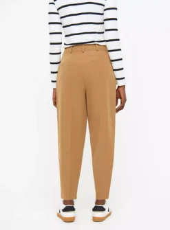 Tan Barrel Leg Trousers18R 7 Tan Barrel Leg Trousers18R -Cheap Zest Garb Store tuc143767874 Tan R Z004A 1